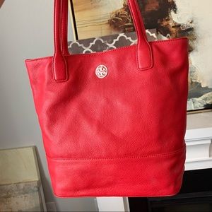 NWT Tory Burch Michelle tote Red Leather Hobo shoulder bag